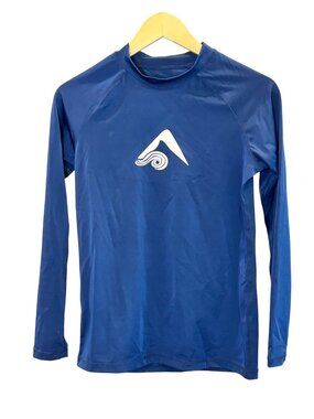 Kanu Surf Women's Size S Keri Long-Sleeve UPF 50+ Rash Guard NWT Navy Blue